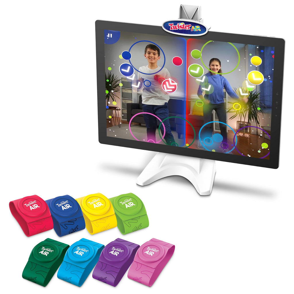 Hasbro Twister Air Game, AR Twister App Play Game, Links to Smart Devices, Active Games, Ages 8+