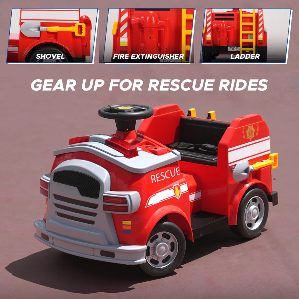 EMotorad Formula Fun Battery Oprated Fire Truck Red