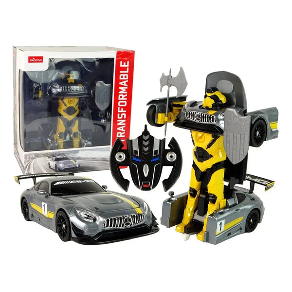 RASTAR Transformable RC Robot Car Toy 1:14 Scale Remote Control Transforming Vehicle Kids Toy Car