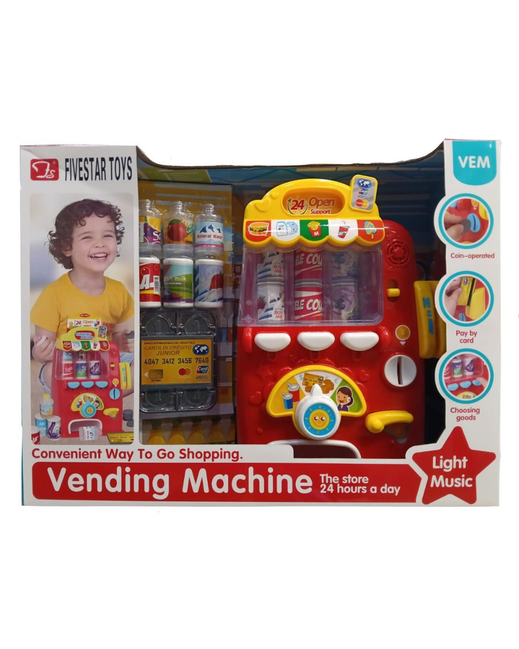 FiveStar Vending Machine Playset Pretend Play