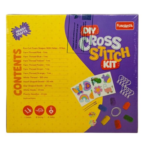 Funskool Handy Crafts DIY Cross Stitch Kit