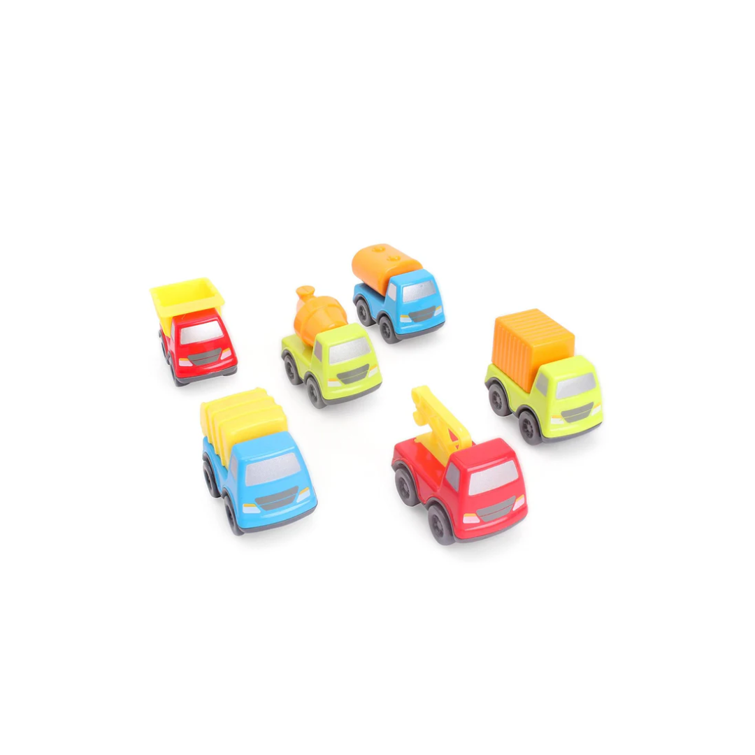 Funskool Giggles Mini Vehicle Construction Series Gift Pack of 6 for Ages 2+