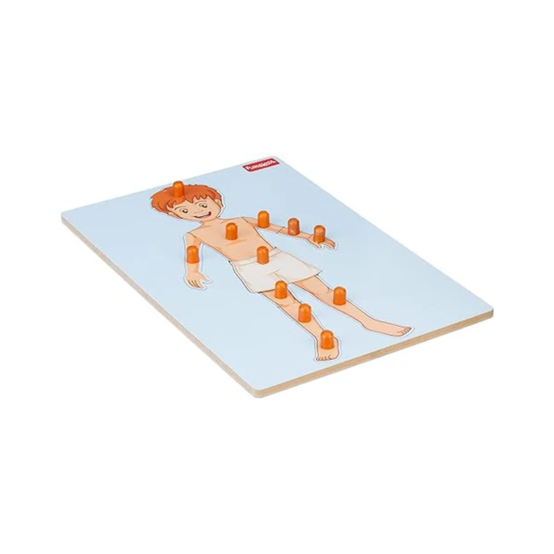 Funskool-Body Wooden Puzzle,Wooden,11 Pieces,Puzzle