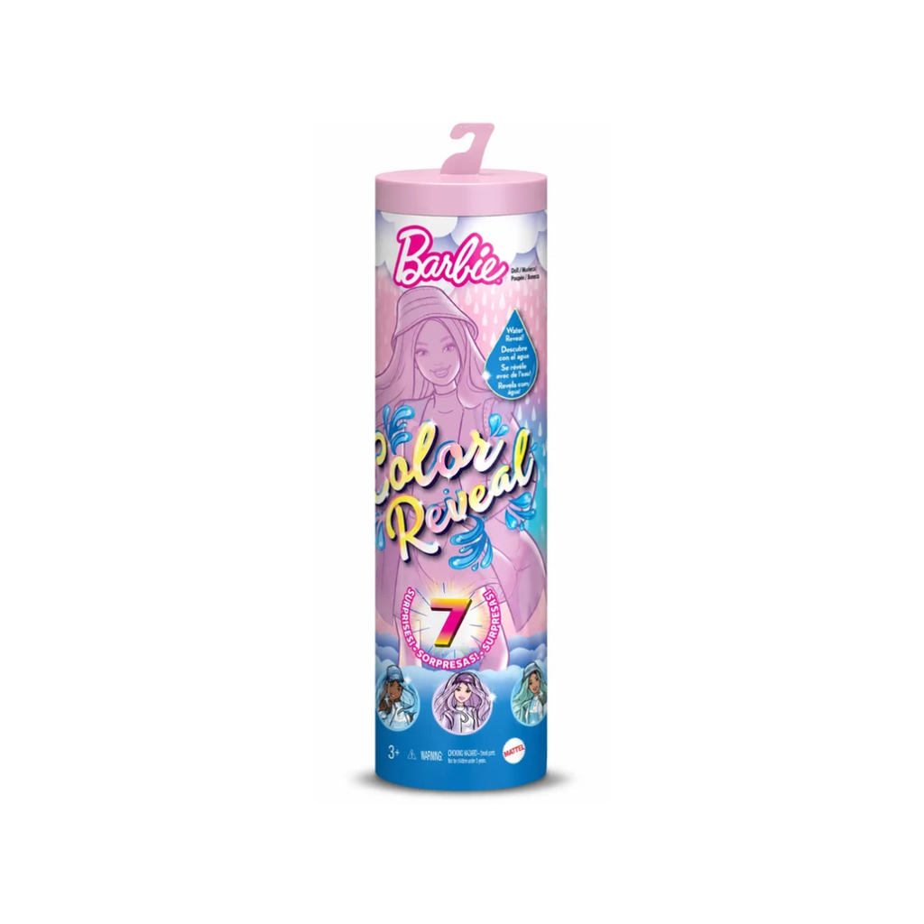 Barbie Color Reveal Doll with 7 Surprises – Water Reveal Mystery Doll | 3+ Years