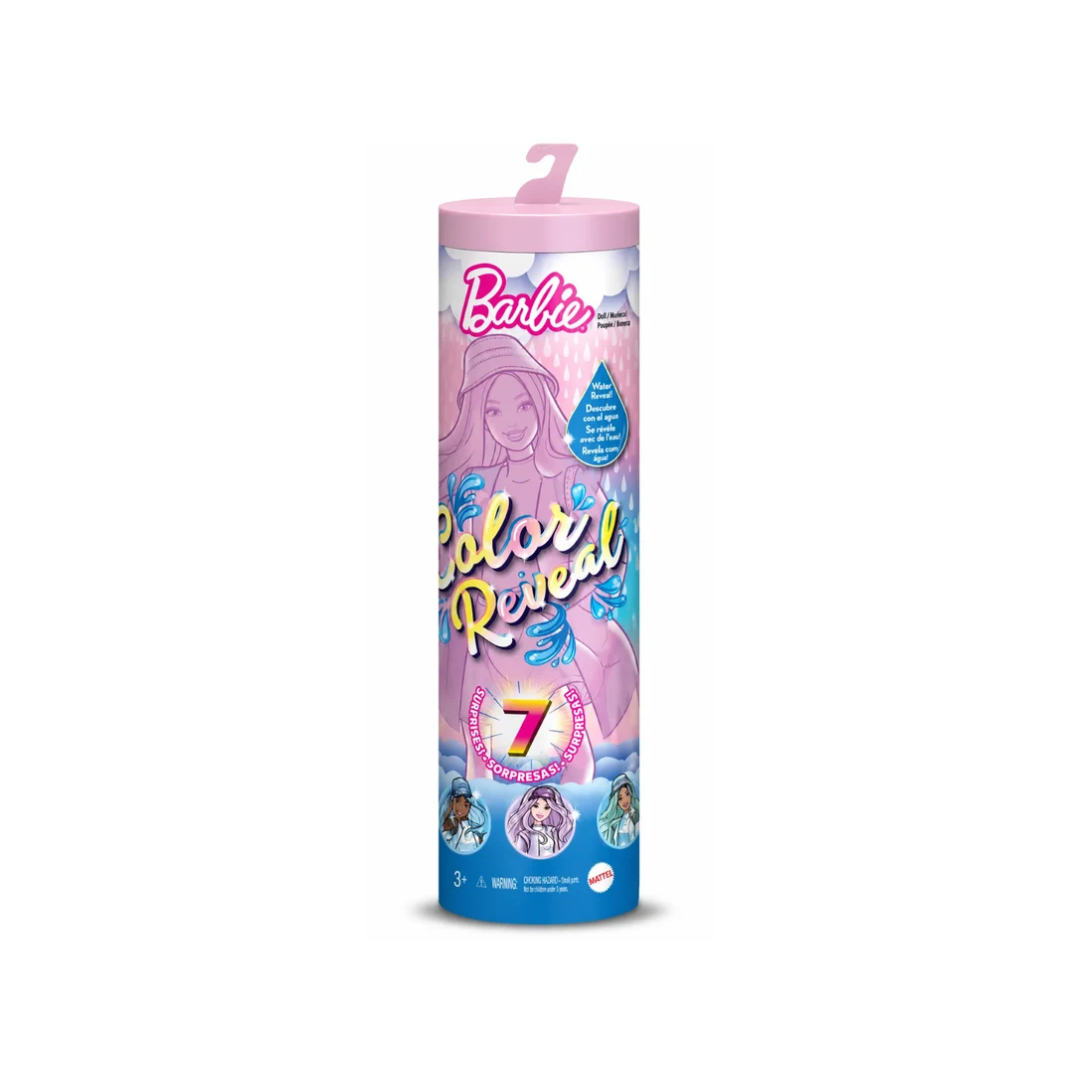 Barbie Color Reveal Doll with 7 Surprises – Water Reveal Mystery Doll | 3+ Years