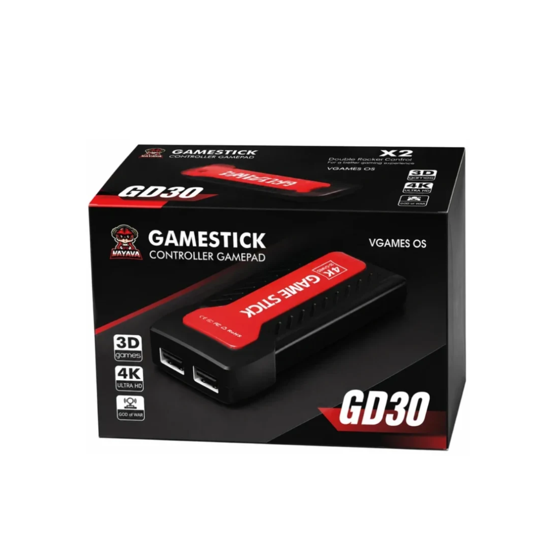 GD30 4K Ultra HD Game Stick Console with Wireless Gamepad – VGames OS