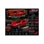 1:14 Scale Remote Control Sports Car – 2.4GHz Full Function Rechargeable RC Car | Red