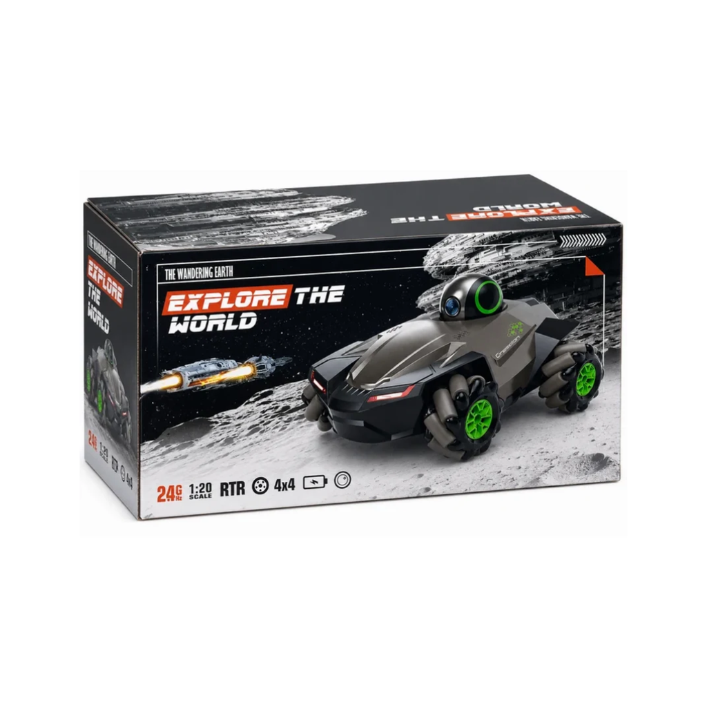 4×4 RC Stunt Car with 1080P HD Camera, 2.4GHz Remote Control & Mecanum Wheels – 1:20 Scale