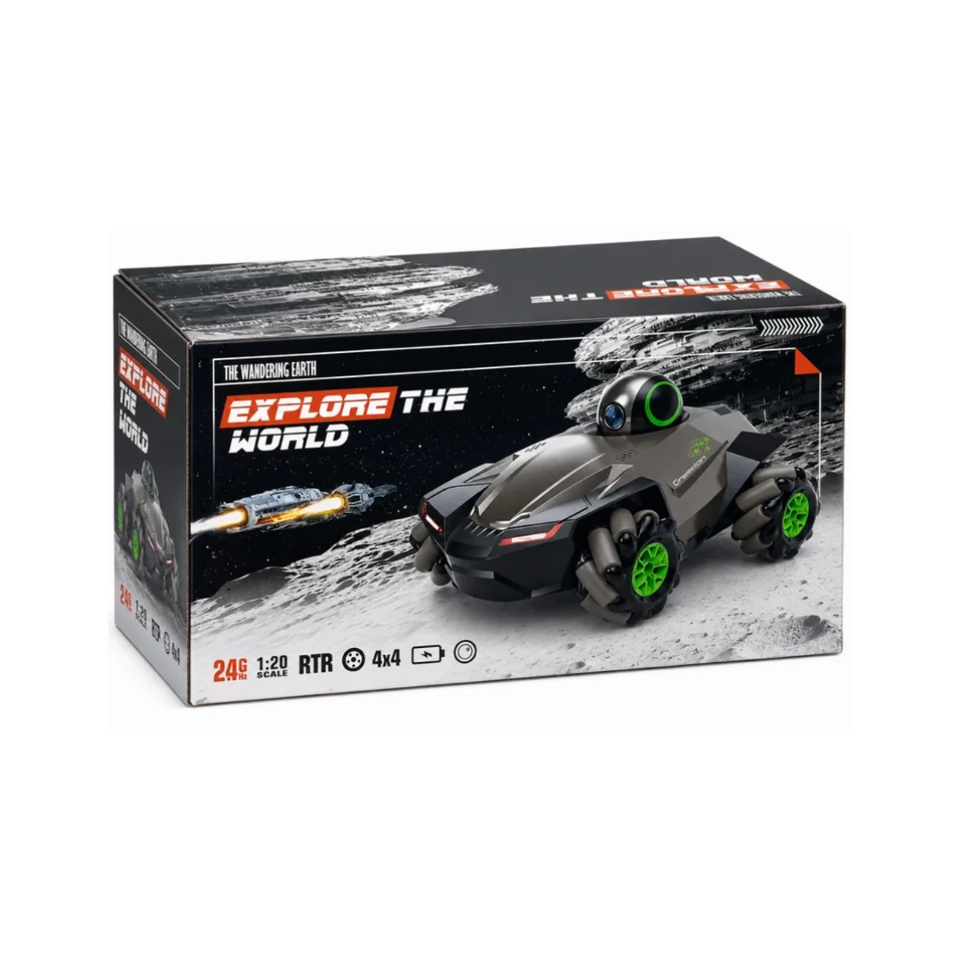 4×4 RC Stunt Car with 1080P HD Camera, 2.4GHz Remote Control & Mecanum Wheels – 1:20 Scale