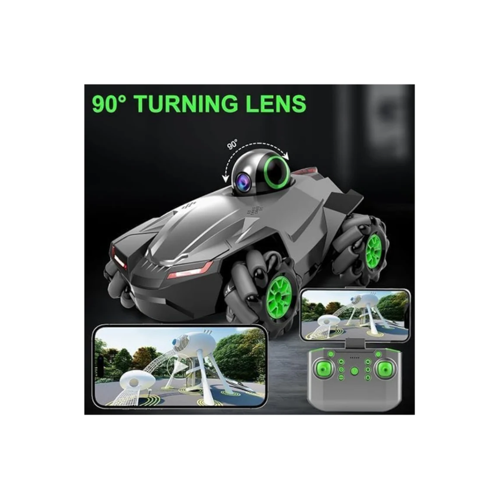 4×4 RC Stunt Car with 1080P HD Camera, 2.4GHz Remote Control & Mecanum Wheels – 1:20 Scale