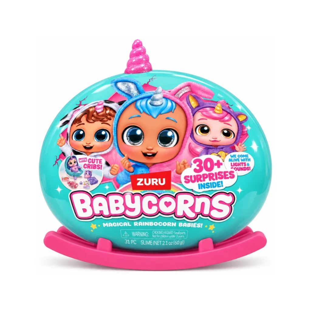 ZURU Babycorns Magical Rainbocorn Babies – 30+ Surprises with Lights & Sounds