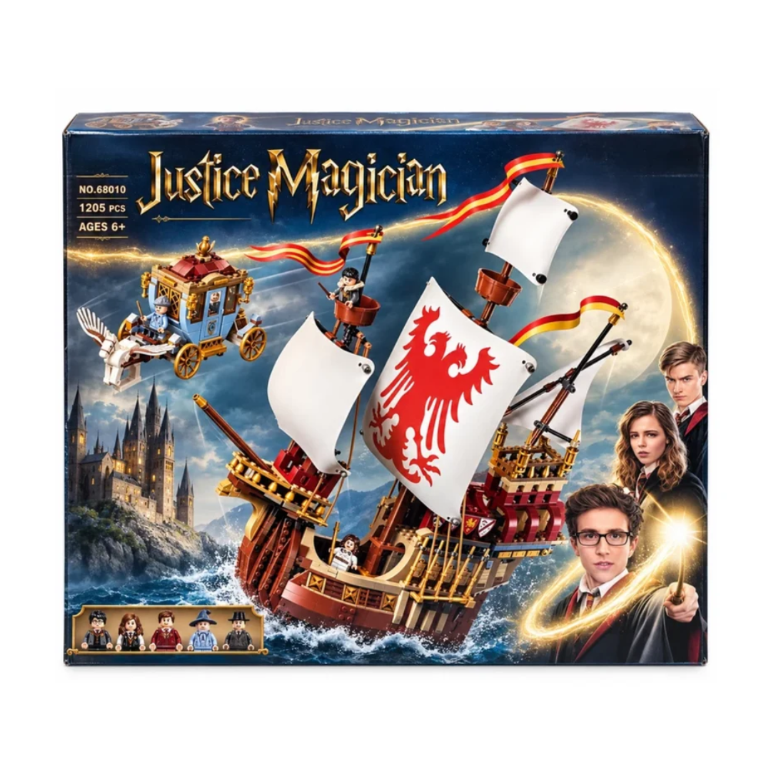 Justice Magician Magical Ship Building Blocks Set – 1205 Pcs Model 68010 6+ Years