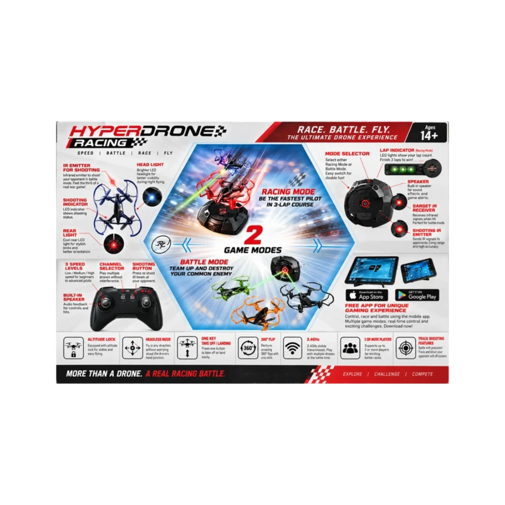Silverlit HyperDrone Racing Champion Kit – 2 Racing Drones with Controllers & Station 12+ Years