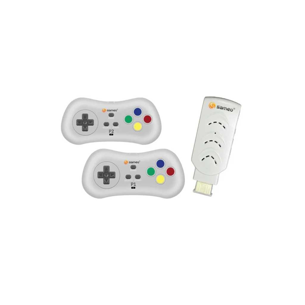 Sameo Micro Genius 2.0 HDMI Gaming Console – 800 Built-in HD Games with 2 Controllers