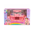 Fairy Makeup Case Pumpkin Car Kids Makeup & Nail Art Set with Light-Up Nail Dryer