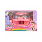 Fairy Makeup Case Pumpkin Car Kids Makeup & Nail Art Set with Light-Up Nail Dryer