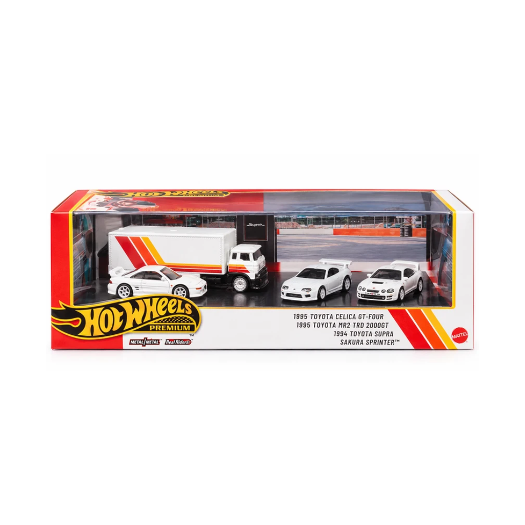 Hot Wheels Premium Toyota 4-Car Collector Set with Sakura Sprinter