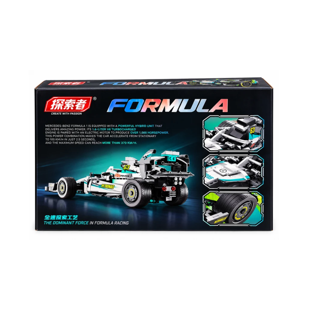Formula Racing Speed Power Building Blocks Car – 557 Pieces Model F3601 6+ Years
