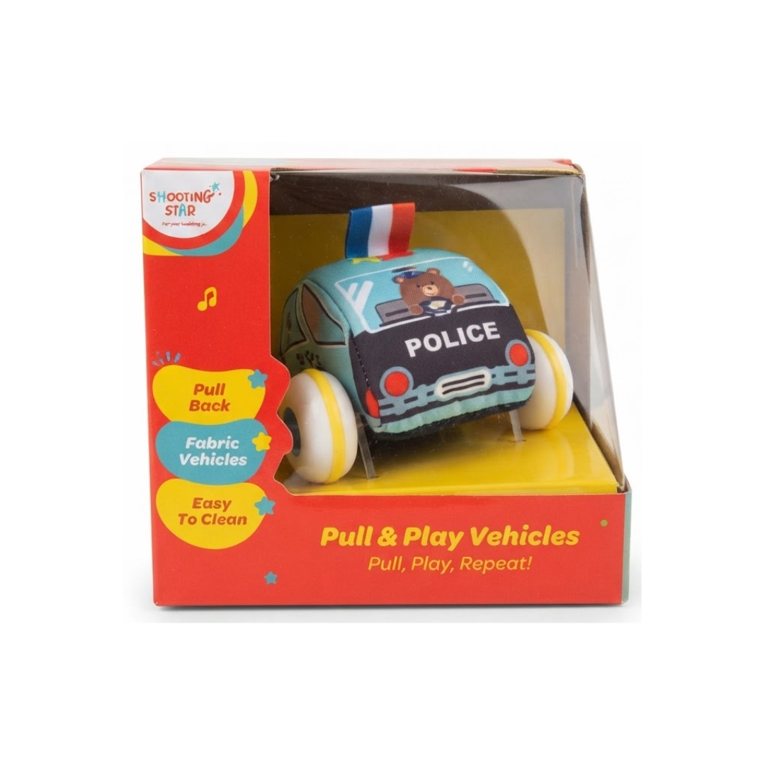 Shooting Star Pull And Play Vechiles Soft Toy