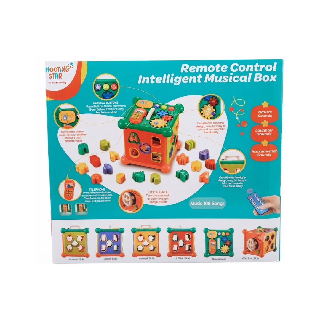Shooting Star Remote Control Intelligent Musical Box, Multicolour, 12M+
