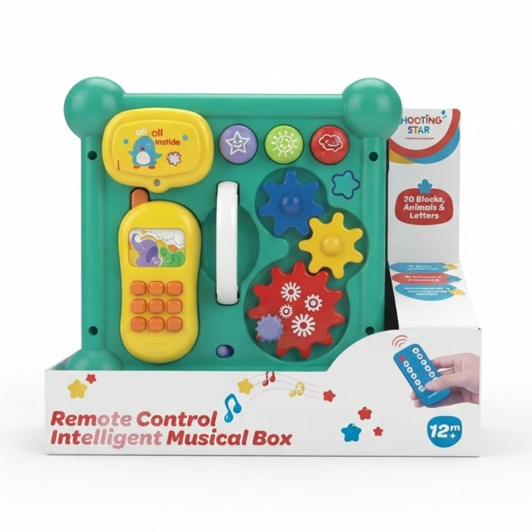 Shooting Star Remote Control Intelligent Musical Box, Multicolour, 12M+
