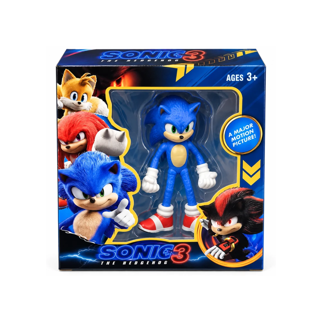 Sonic 3 The Hedgehog Action Figure – Collectible Sonic Character Toy for Kids