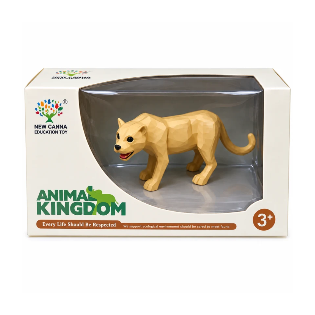 Animal Kingdom Realistic Lioness Figure – Educational Wild Animal Toy for Kids