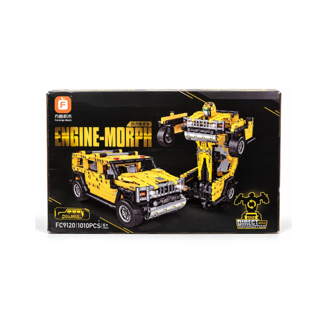 Forange Block FC9120 Engine-Morph 4-in-1 Transforming Car Building Blocks Set