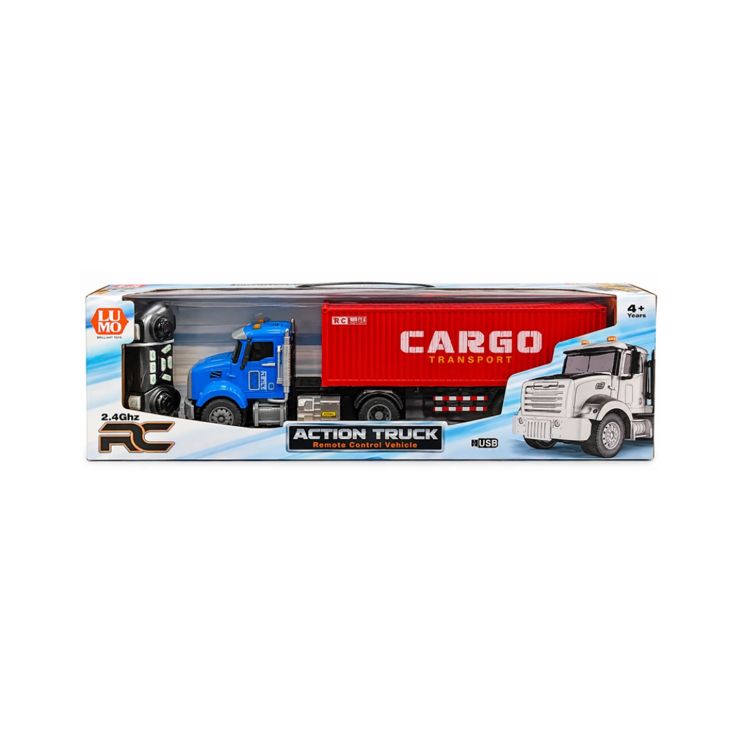 LUMO Action Truck Cargo Transport 2.4GHz Remote Control Truck with USB – 4+ Years
