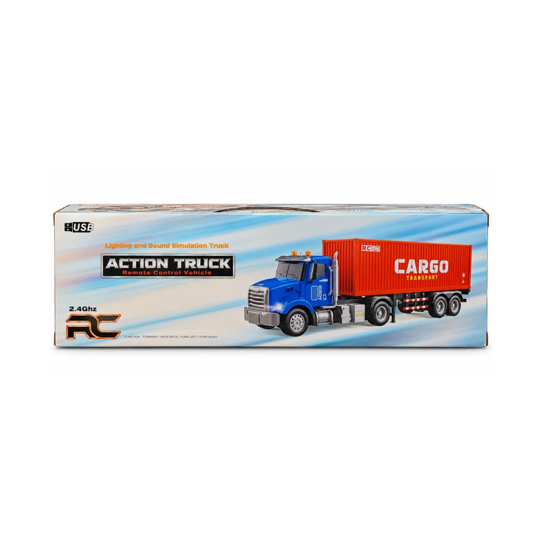 LUMO Action Truck Cargo Transport 2.4GHz Remote Control Truck with USB – 4+ Years