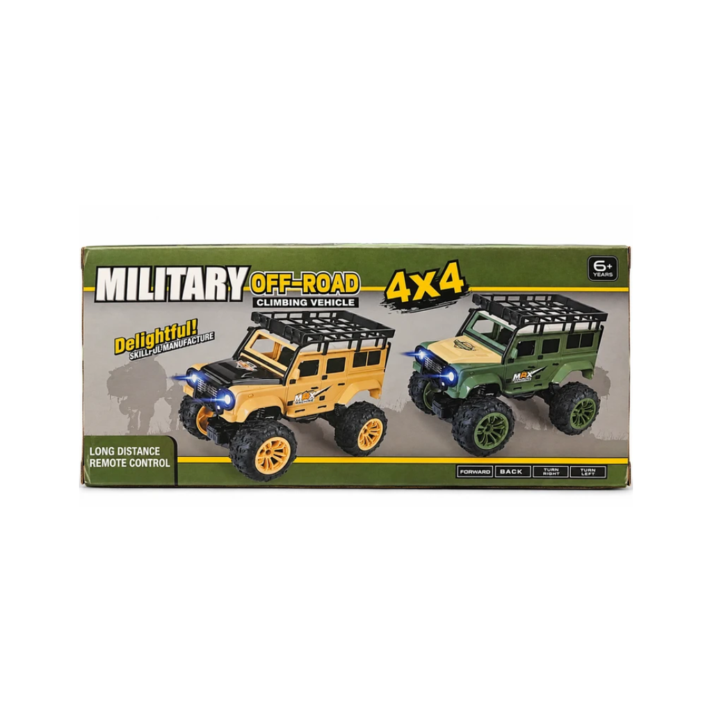 LUMO Military Off-Road 4X4 RC Climbing Vehicle with Lights – 6+ Years