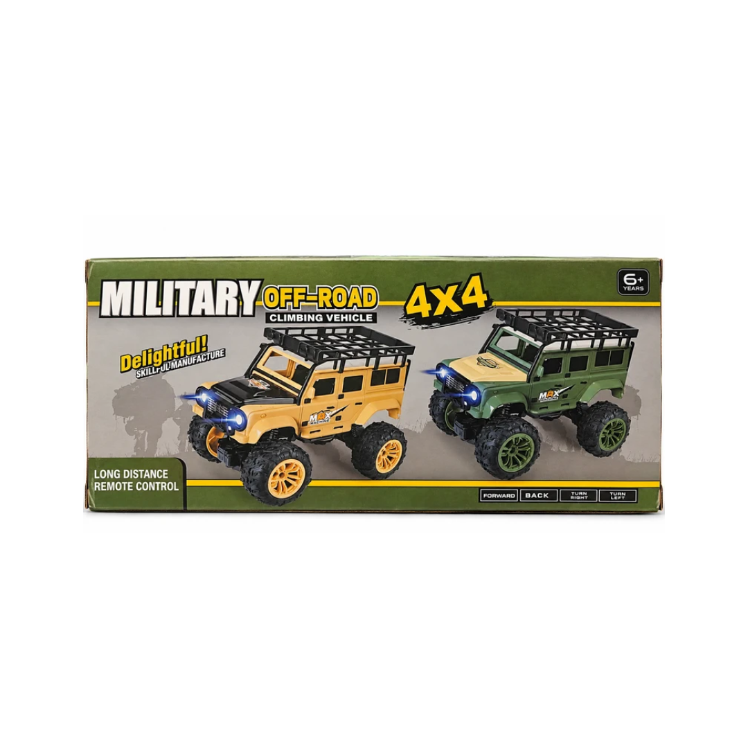 LUMO Military Off-Road 4X4 RC Climbing Vehicle with Lights – 6+ Years