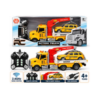 LUMO Action Truck 2.4GHz RC Tow Truck with Car Carrier & USB Charging – 4+ Years
