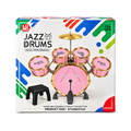 Lumo Jazz Drums Musical Drum Set for Kids with Stool & Drumsticks – 12+ Months, 67 × 28 × 57 cm assorted color
