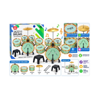 Lumo Jazz Drums Musical Drum Set for Kids with Stool & Drumsticks – 12+ Months, 67 × 28 × 57 cm assorted color