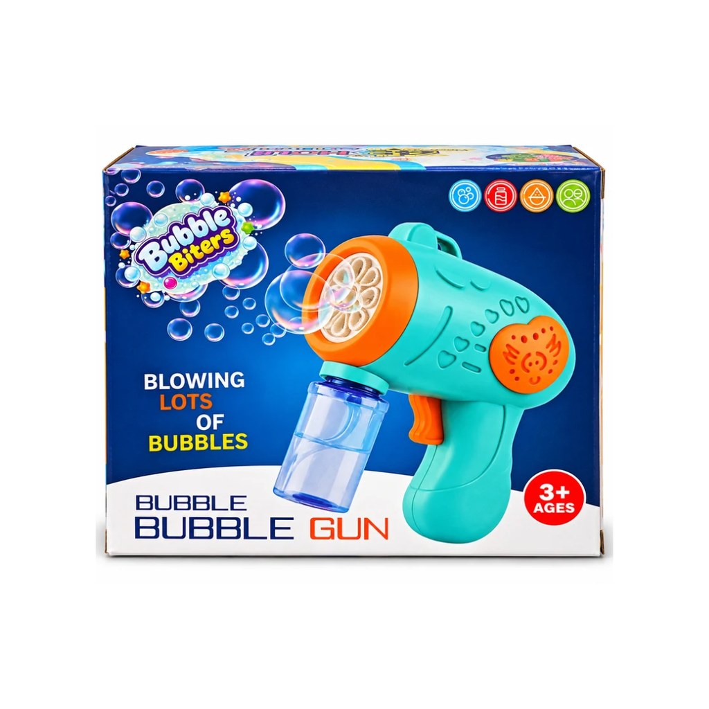 Lumo Bubble Bubbles Gun – Bubble Blower Toy for Kids, 3+ Years