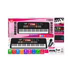 Lumo Electronic Piano Keyboard with Microphone – 49 Keys, 16 Tones, 8 Rhythms & 6 Demos, 6+ Years