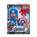 Marvel Avengers Titan Hero Series Blast Gear Captain America, With Launcher, 2 Accessories and Projectile