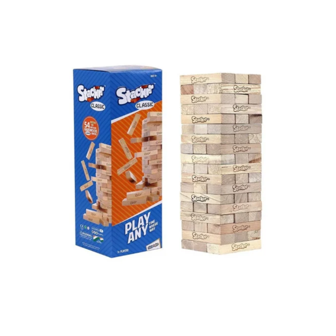 Skoodle Quest Stackrr Classic Hardwood Bricks