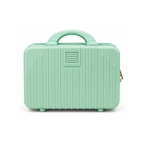 Portable Hard Shell Makeup & Travel Organizer Case with Handle – Mint Green (30cm)