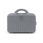 Portable Hard Shell Makeup & Travel Organizer Case with Handle – Grey (30cm)