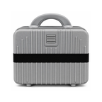 Portable Hard Shell Makeup & Travel Organizer Case with Handle – Grey (30cm)