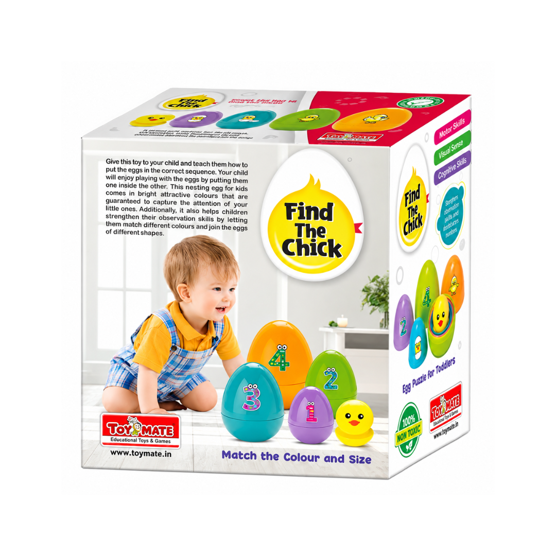 Toymate Find the Chick – Educational Egg Puzzle Toy