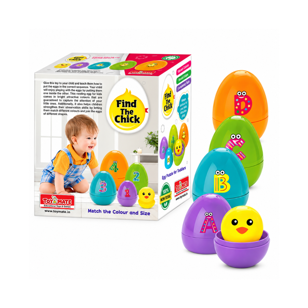 Toymate Find the Chick – Educational Egg Puzzle Toy