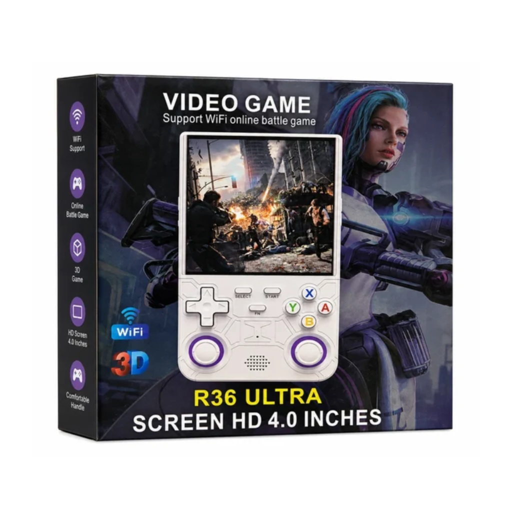 R36 Ultra Handheld Game Console 4.0-Inch HD Screen with WiFi & 3D