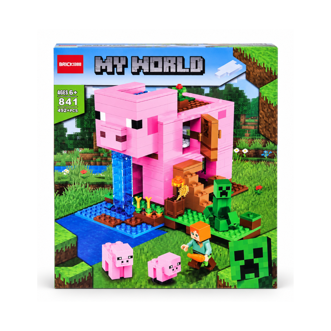 Mindcraft My World 841 Lego Blocks 492pcs