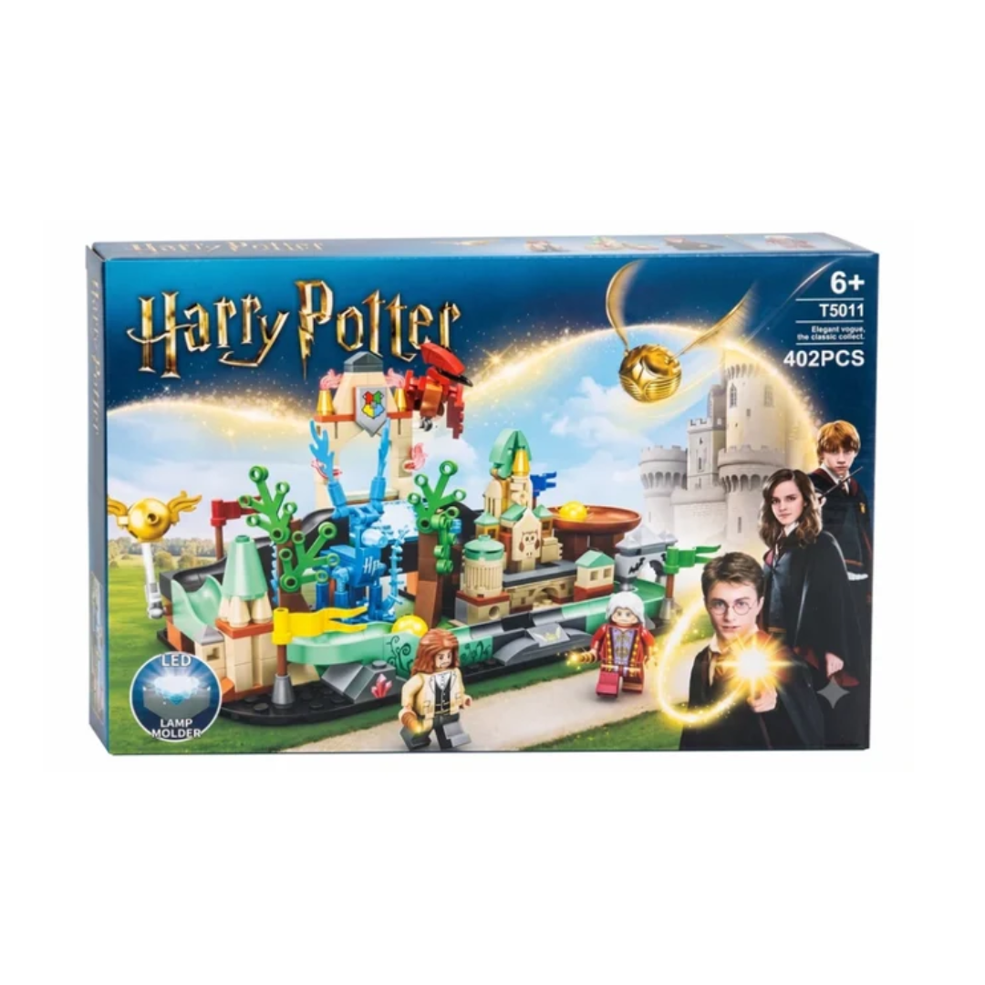 Harry Potter Magical Castle Building Blocks 402 Pcs DIY Construction Set with LED Light for Kids 6+