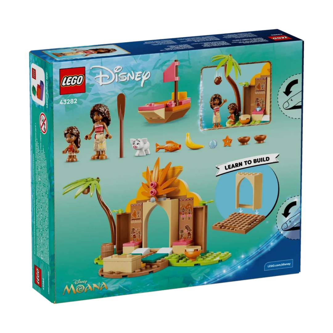 LEGO Disney Moana 2 Village House & Boat 43282 Building Set | 85 Pieces | Kids Ages 4+
