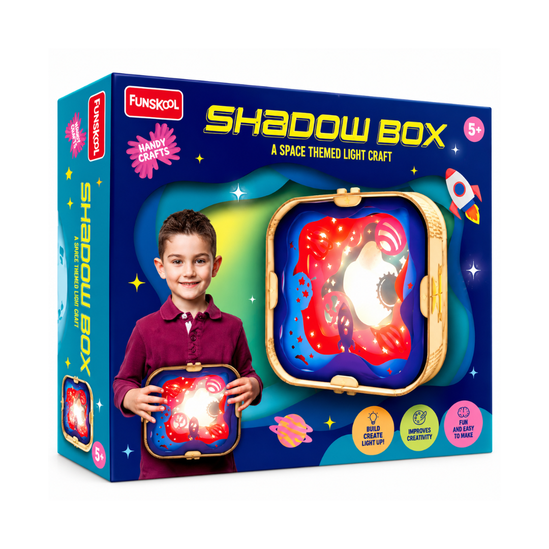 Funskool Shadow Box, Layered Paper Art, DIY kIt Night Lamp