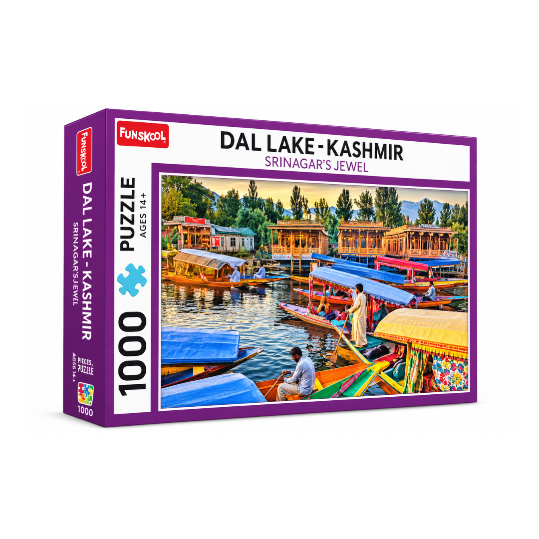 Funskool Dal Lake Kashmir Jigsaw Puzzle Game for Kids, 1000 Pieces
